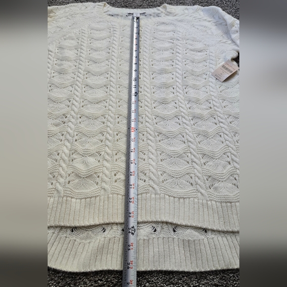 NWT Coldwater Creek Soft Touch Pointelle Sweater - Picture 4 of 8